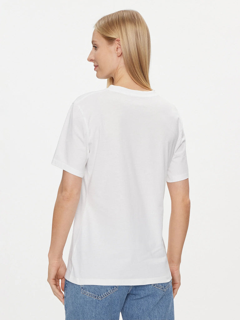 Calvin Klein bijela ženska majica s šarenim printom-[SKU]