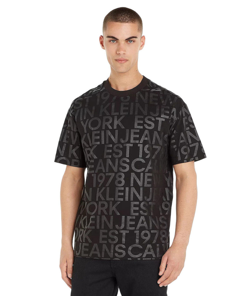 Calvin Klein crna muška majica sa uzorkom brenda