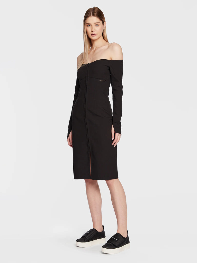 Calvin Klein crna ženska haljina (J20J220888-BEH) 3