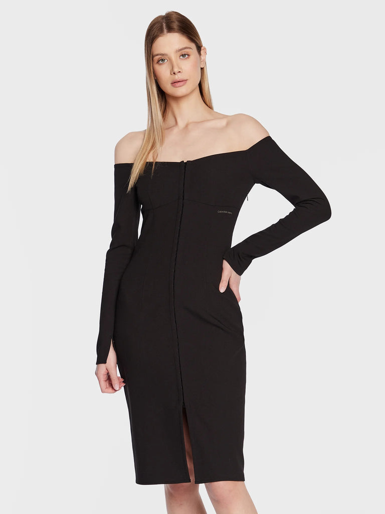 Calvin Klein crna ženska haljina (J20J220888-BEH) 1