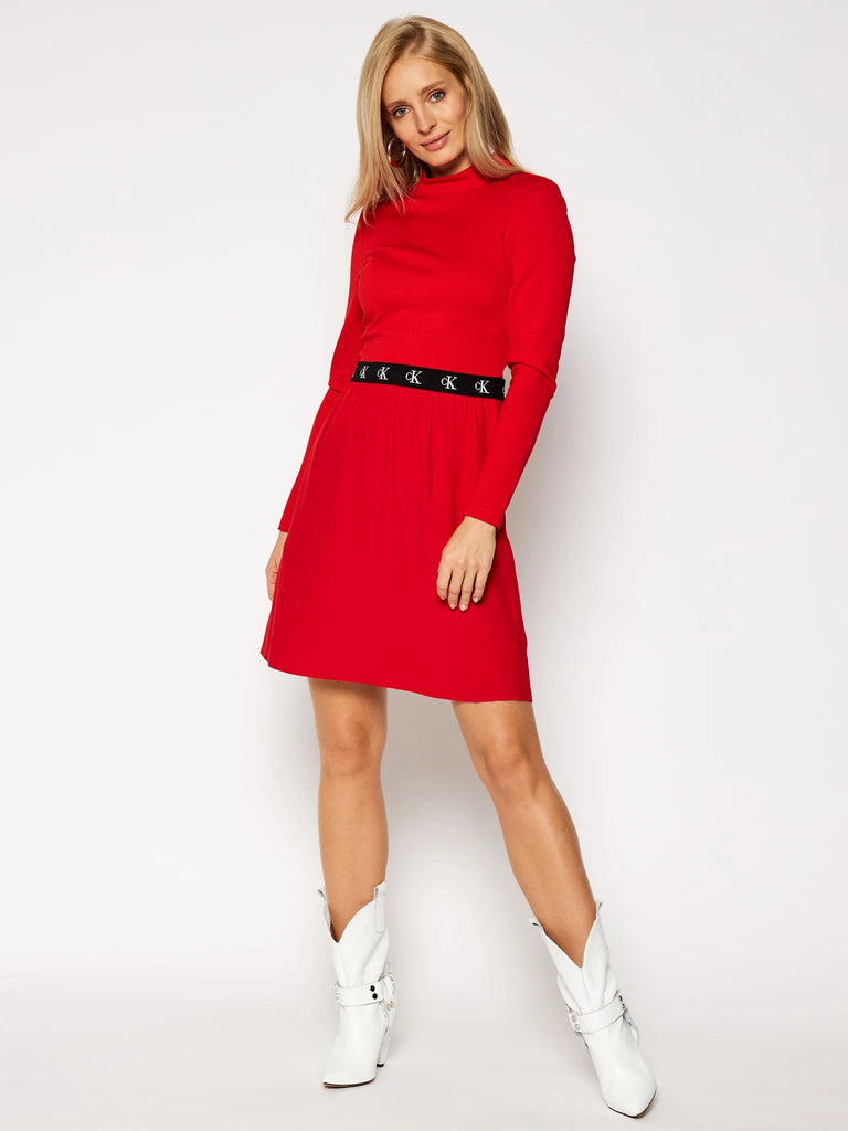 Calvin Klein crvena ženska haljina (J20J214862-XME) 4