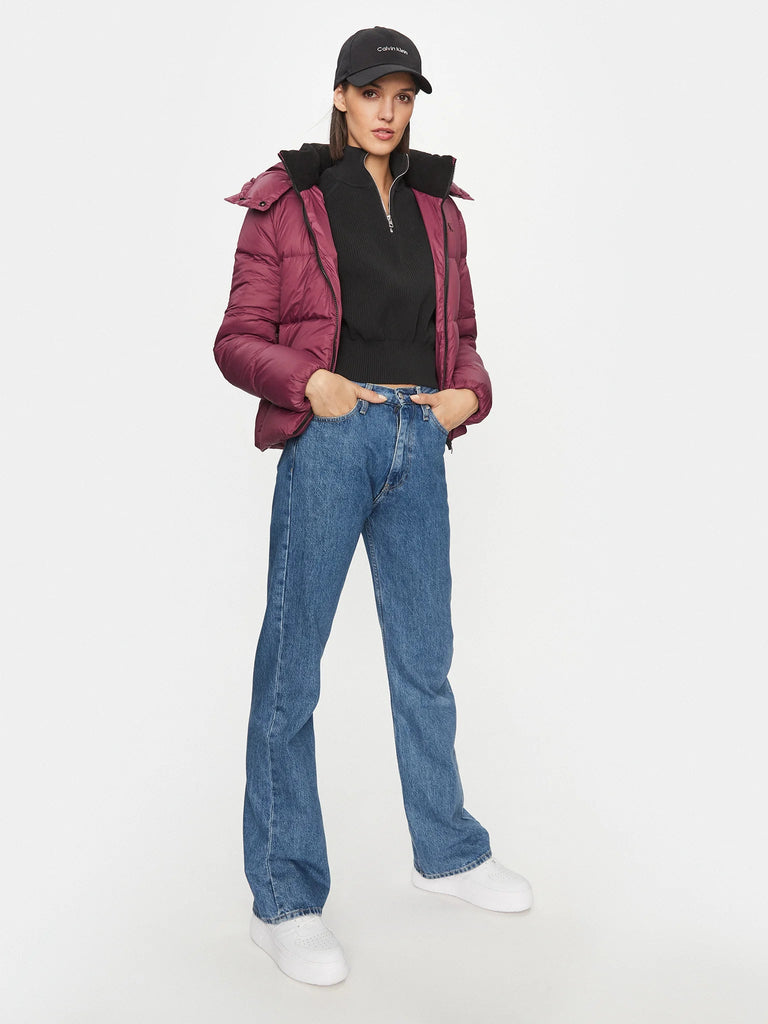Calvin Klein ljubičasta ženska jakna s kapuljačom