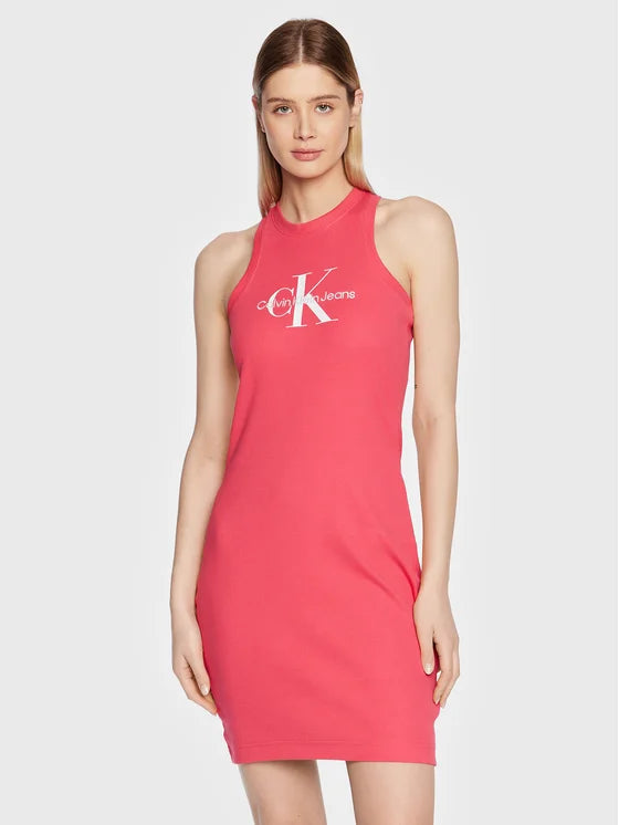 Calvin Klein pink ženska haljina bez rukava