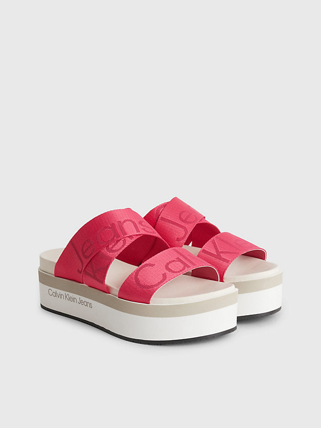 Calvin Klein pink ženske papuče (YW0YW00966-0J0) 1