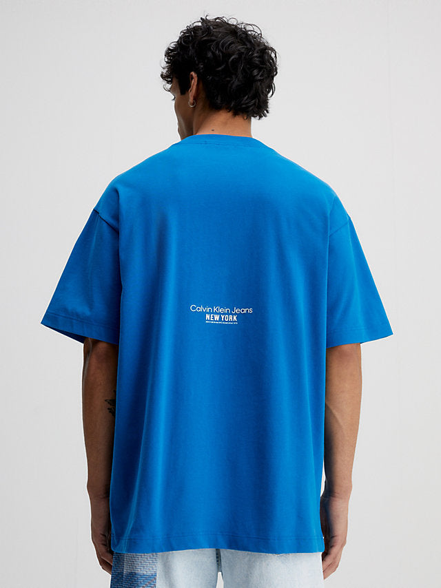 Calvin Klein plava muška majica (J30J322873-C3B) 2