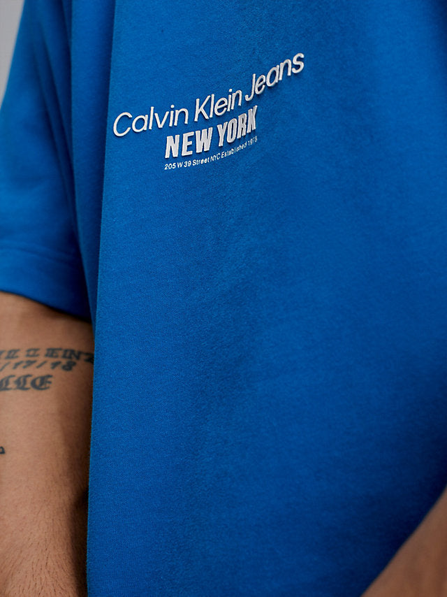 Calvin Klein plava muška majica (J30J322873-C3B) 3