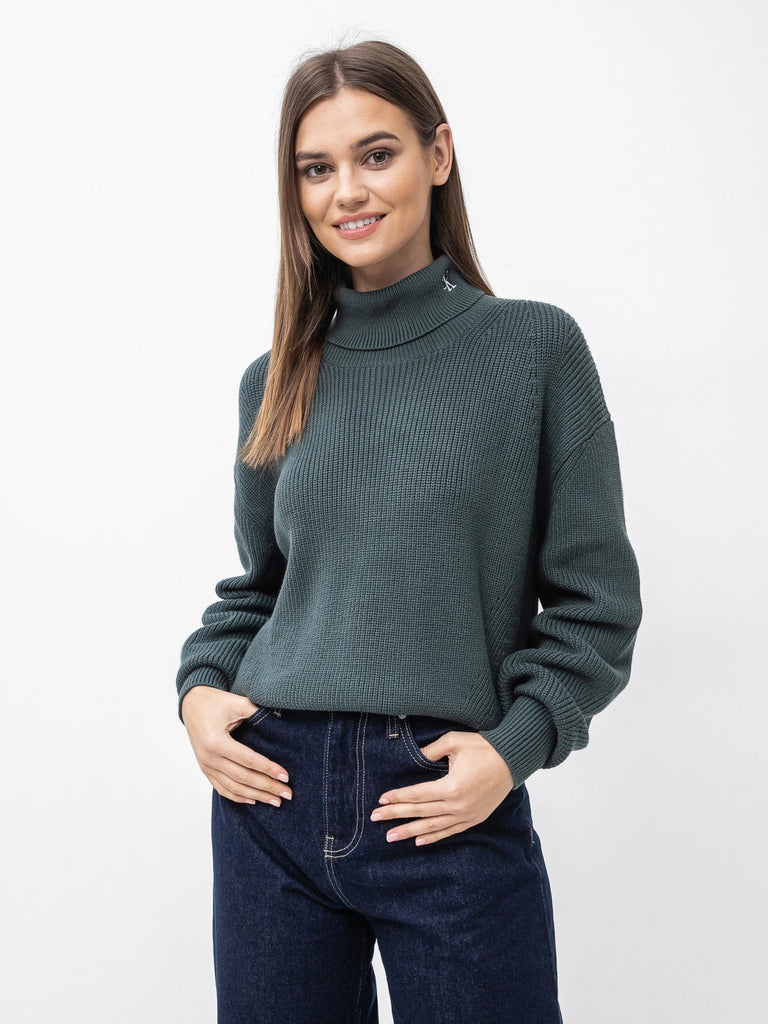 Calvin Klein zeleni ženski džemper (J20J219774-L7E) 1