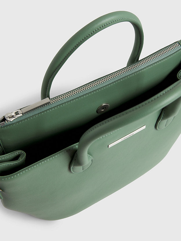Calvin Klein zelena ženska torba sa kratkom ručkom-[SKU]