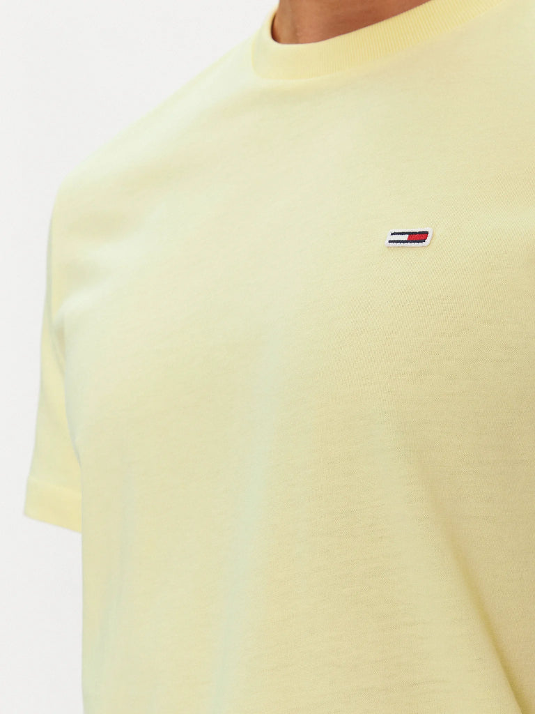 Tommy Hilfiger žuta muška majica s okruglim izrezom-[SKU]