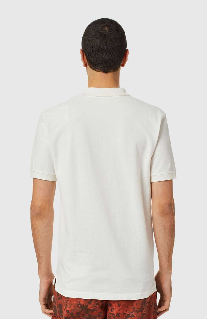 Diesel bijela muška polo majica sa kontrastnim detaljima