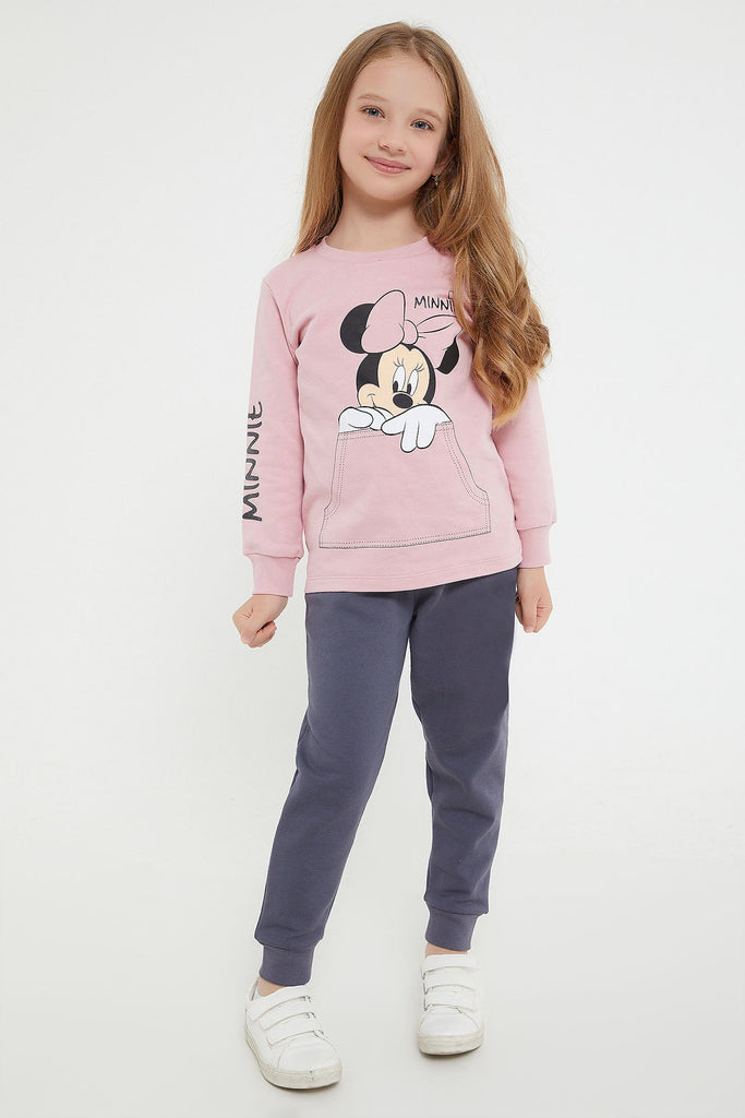 Disney roza trenerka za djevojčice s likom Minnie Mouse