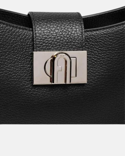 Furla crna ženska torba s elegantnim lancem-[SKU]