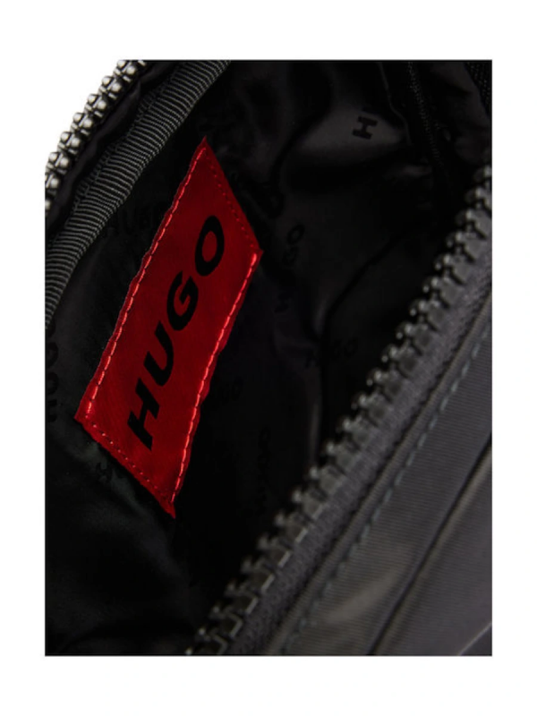 Hugo crna muška torba s podesivom naramenicom-[SKU]
