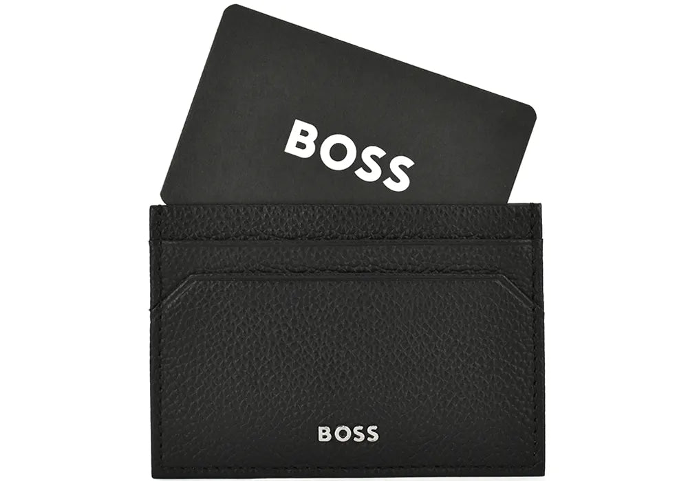 Boss crni muški novčanik sa teksturnim uzorkom