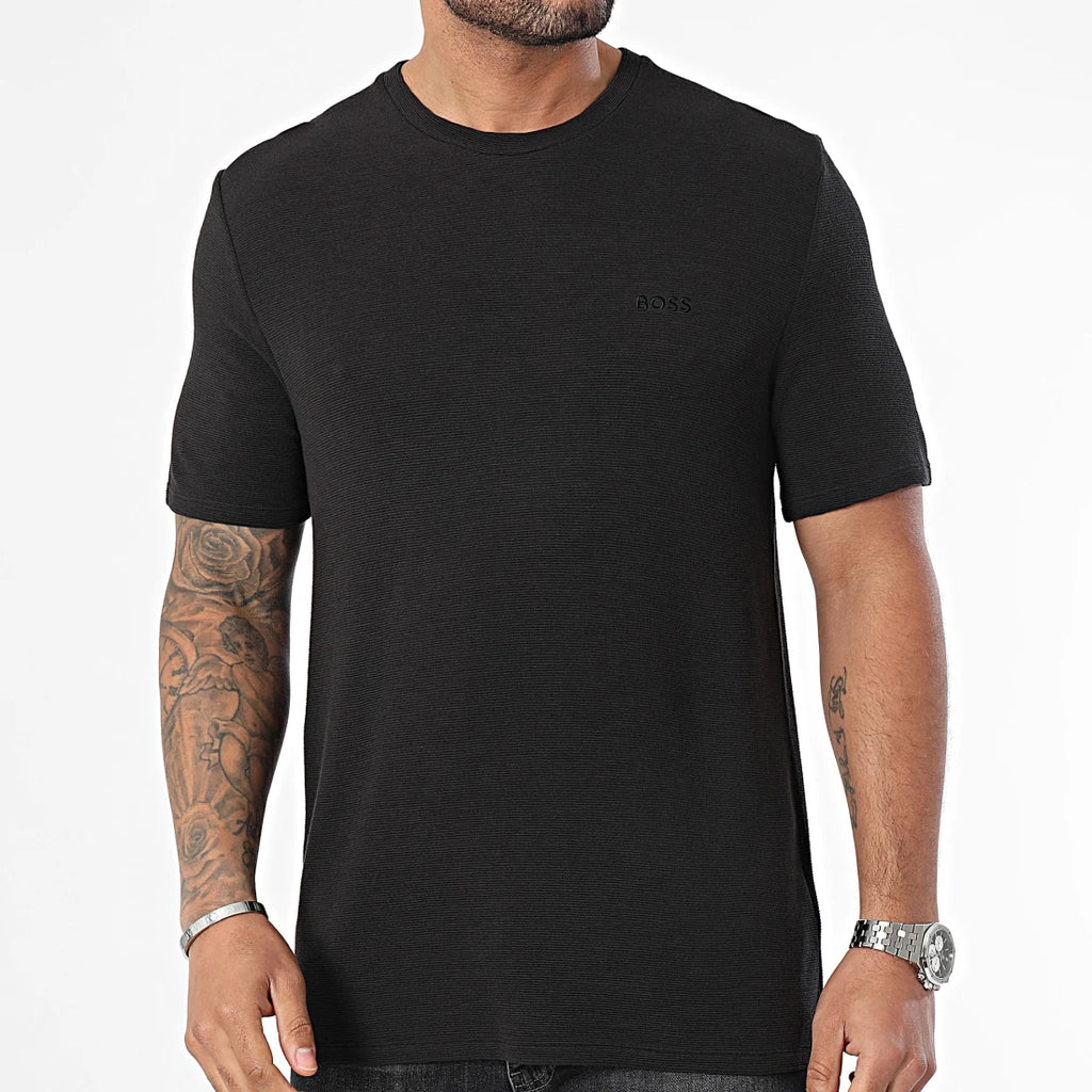 Boss crna muška majica sa okruglim izrezom