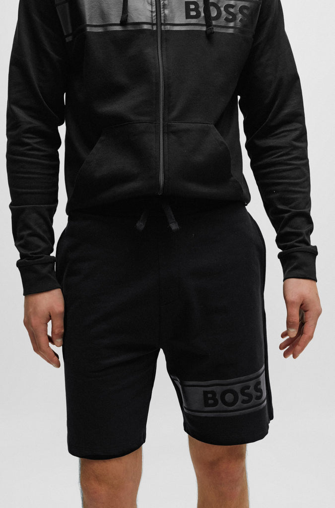 Boss crni muški šorc sa kontrastnim detaljima-[SKU]