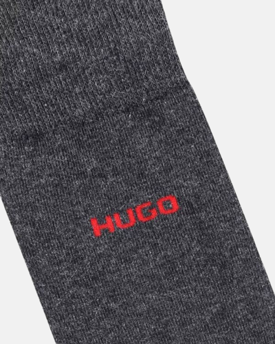 Hugo sive muške čarape s udobnim rastezljivim rubom-[SKU]