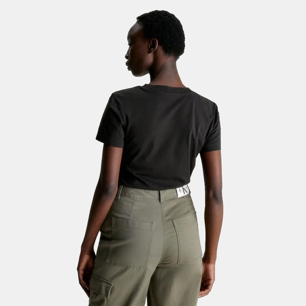 Calvin Klein crna ženska majica s okruglim izrezom-[SKU]