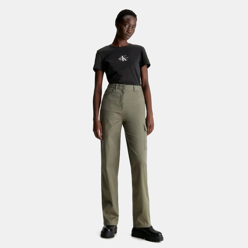 Calvin Klein crna ženska majica s okruglim izrezom-[SKU]