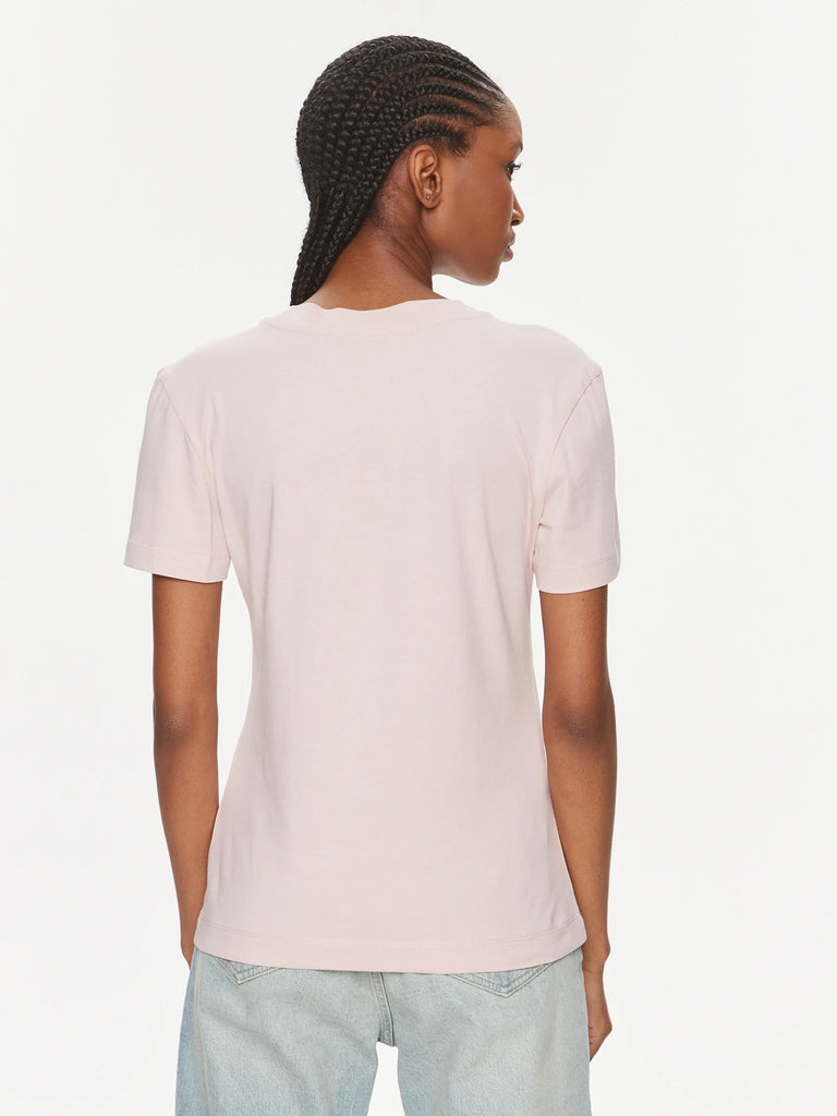 Calvin Klein roza ženska majica sa zaobljenim vratnim izrezom-[SKU]