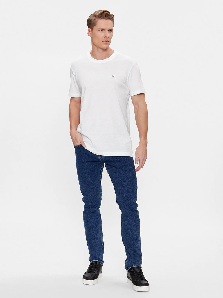 Calvin Klein bijela muška majica s okruglim izrezom-[SKU]