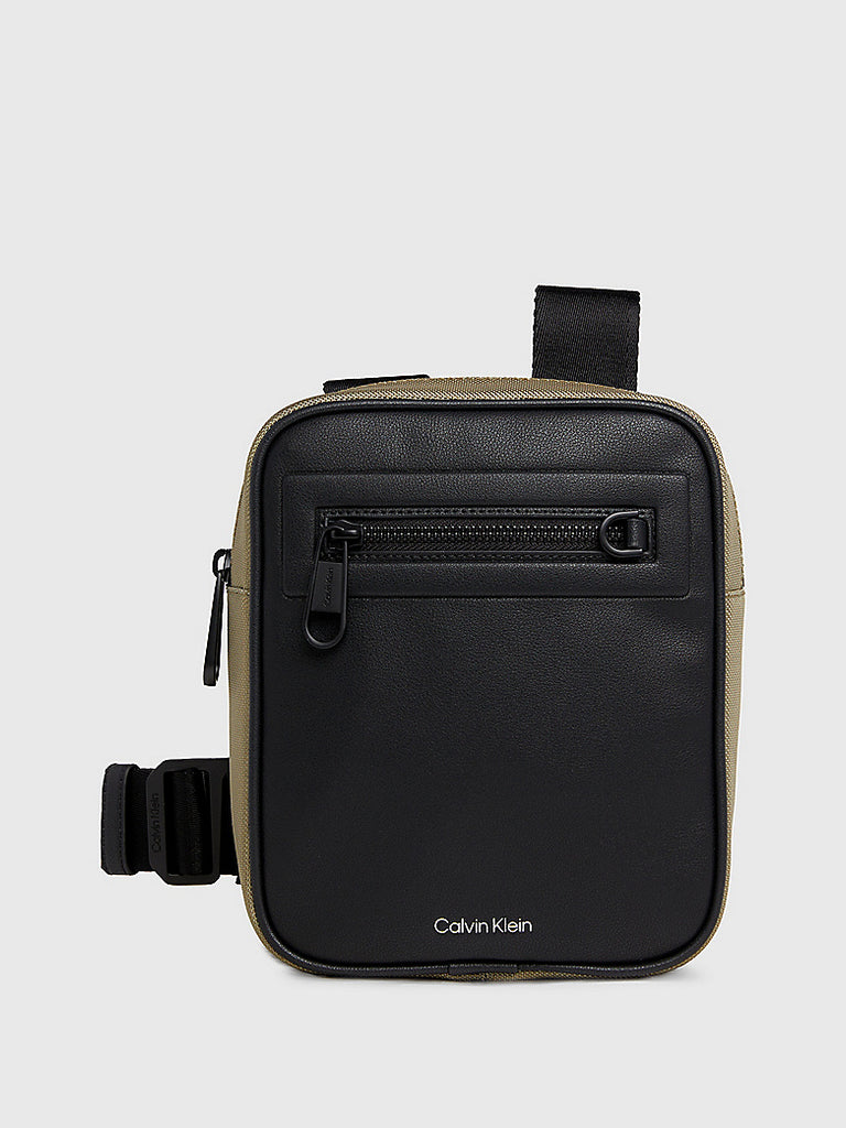 Calvin Klein zelena muška torba sa prednjim džepom-[SKU]