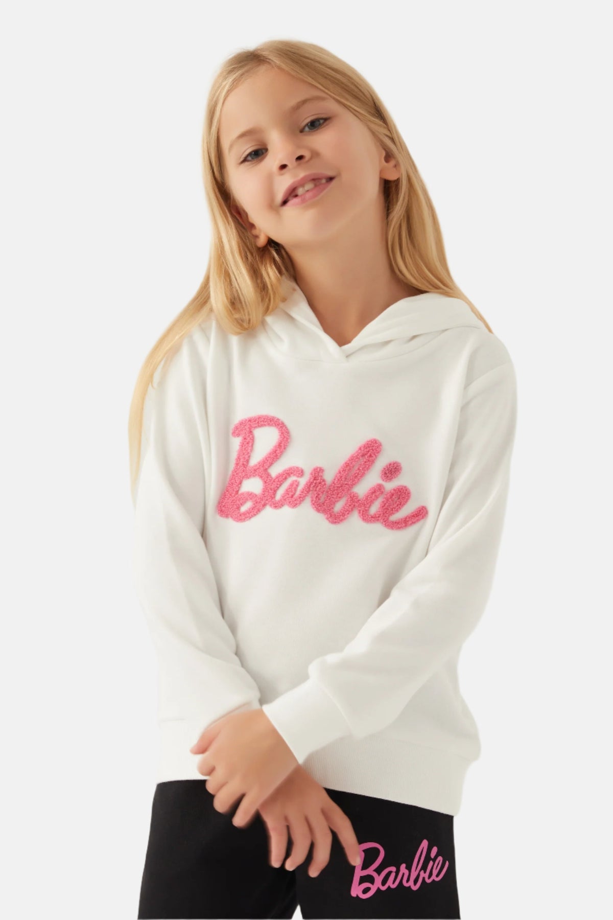 Barbie bijela trenerka za djevojčice sa kapuljačom