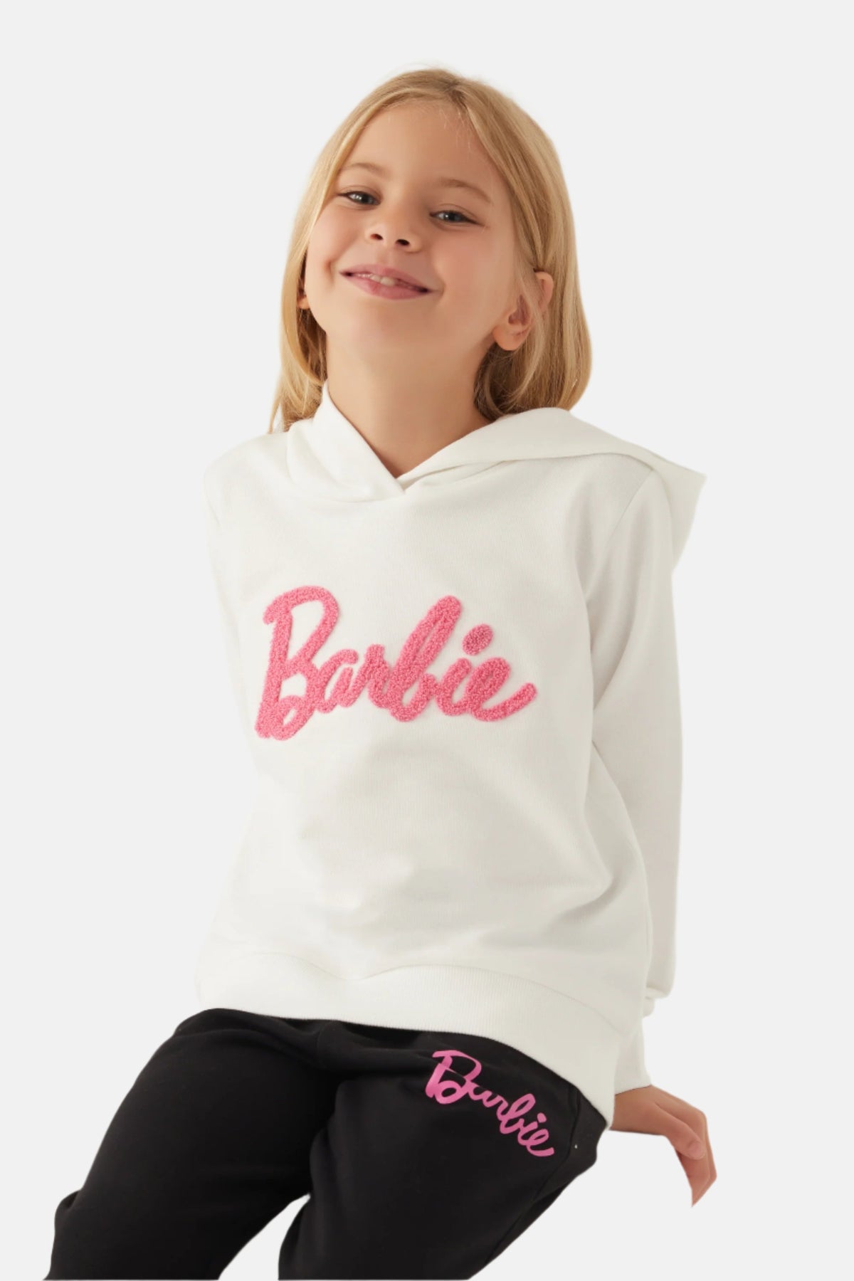 Barbie bijela trenerka za djevojčice sa kapuljačom
