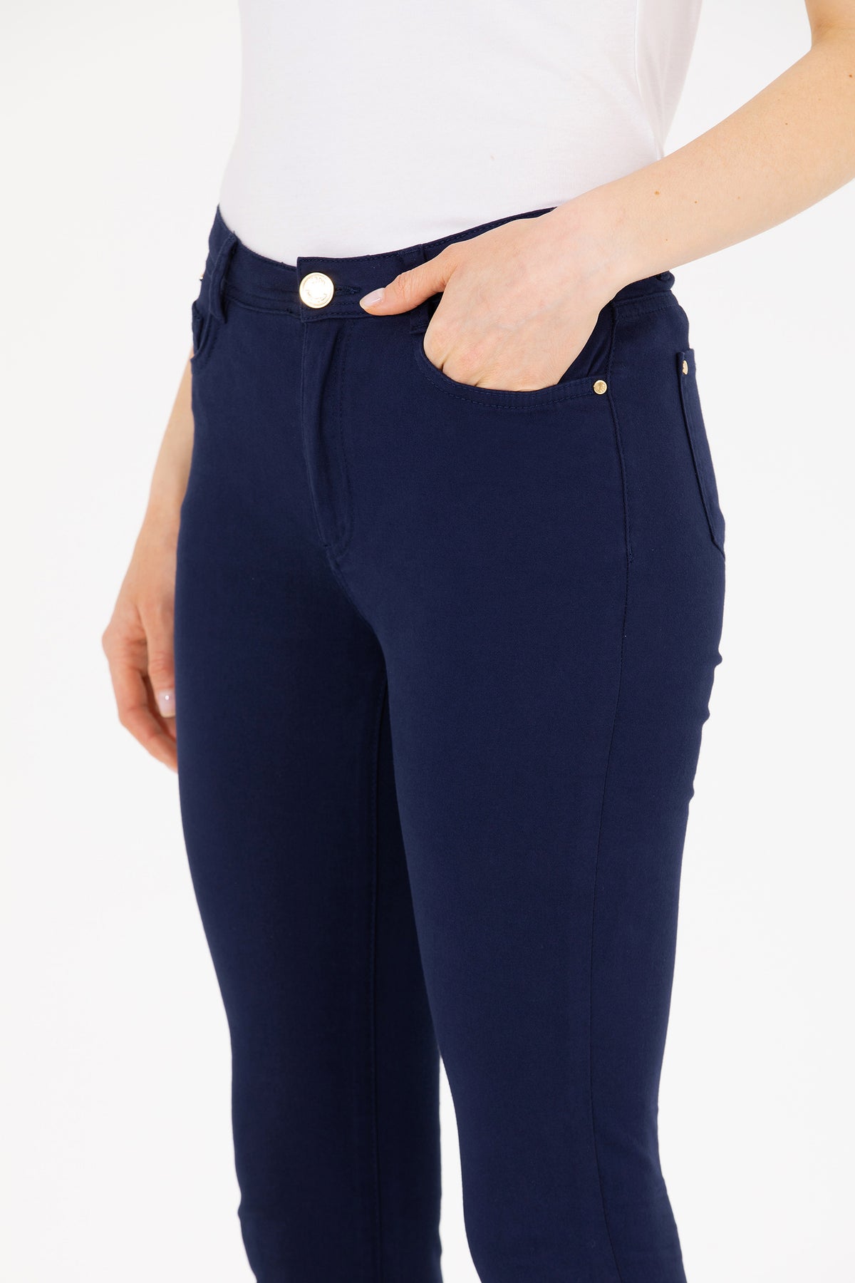 U.S. Polo Assn. teget ženske pantalone uskog kroja