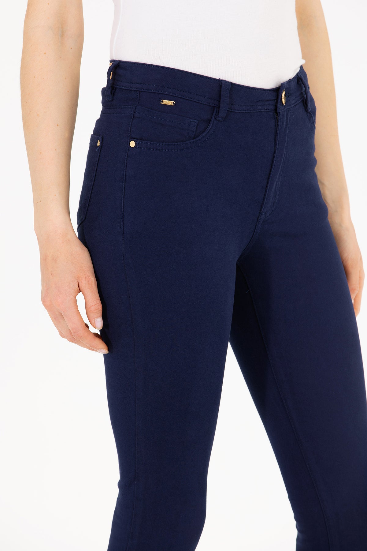 U.S. Polo Assn. teget ženske pantalone uskog kroja