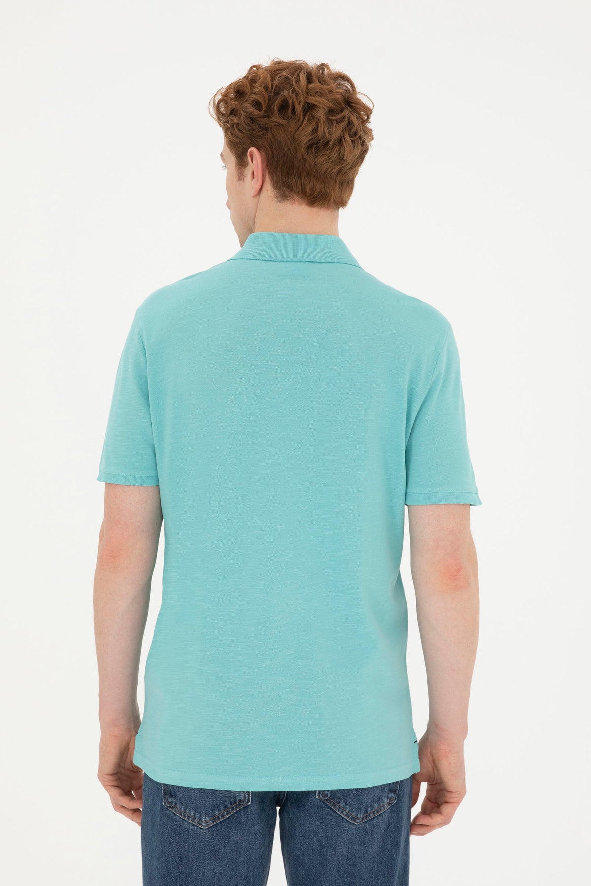 U.S. Polo Assn. tirkizna muška polo majica s vezenim logom