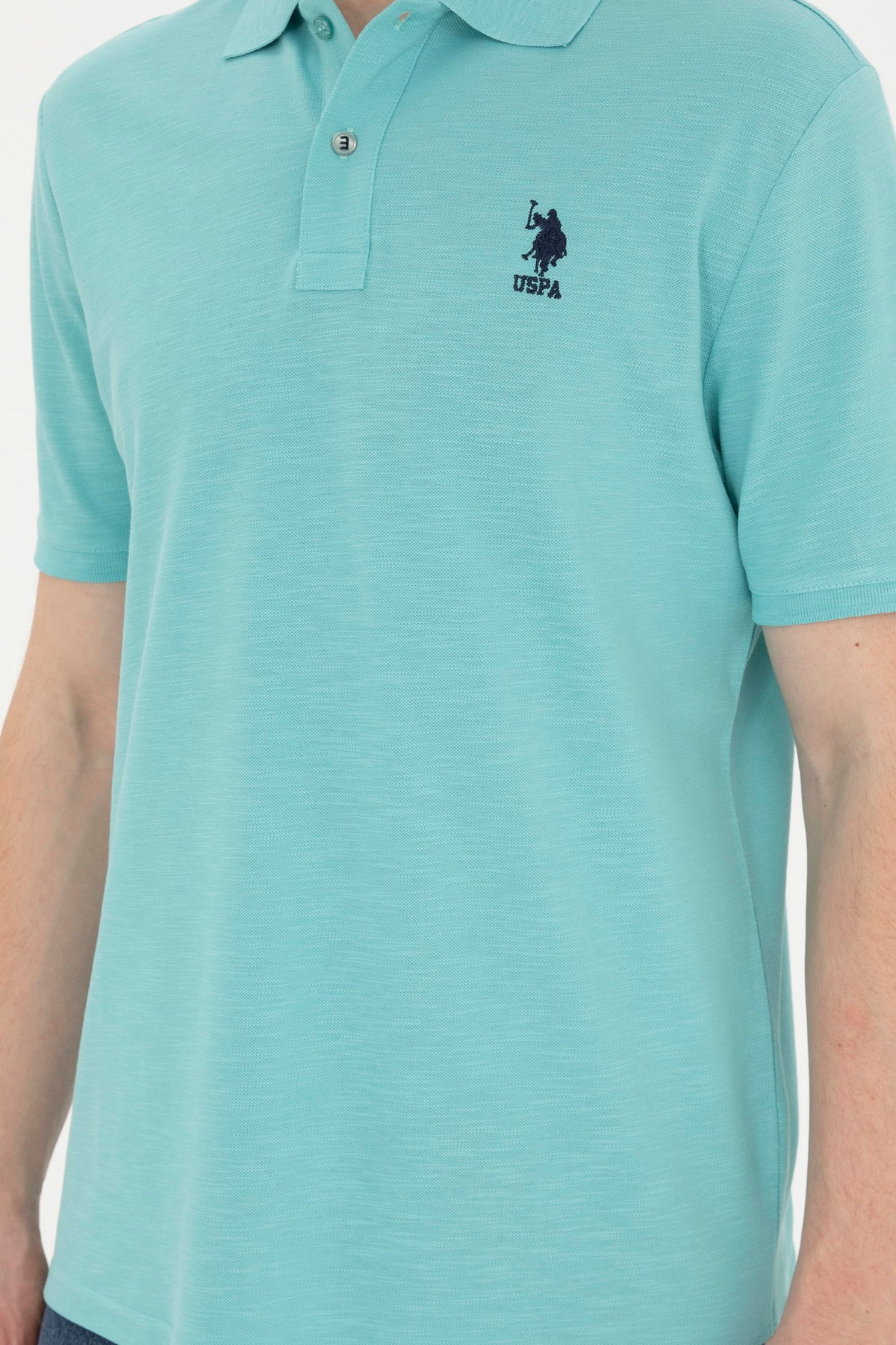 U.S. Polo Assn. tirkizna muška polo majica s vezenim logom