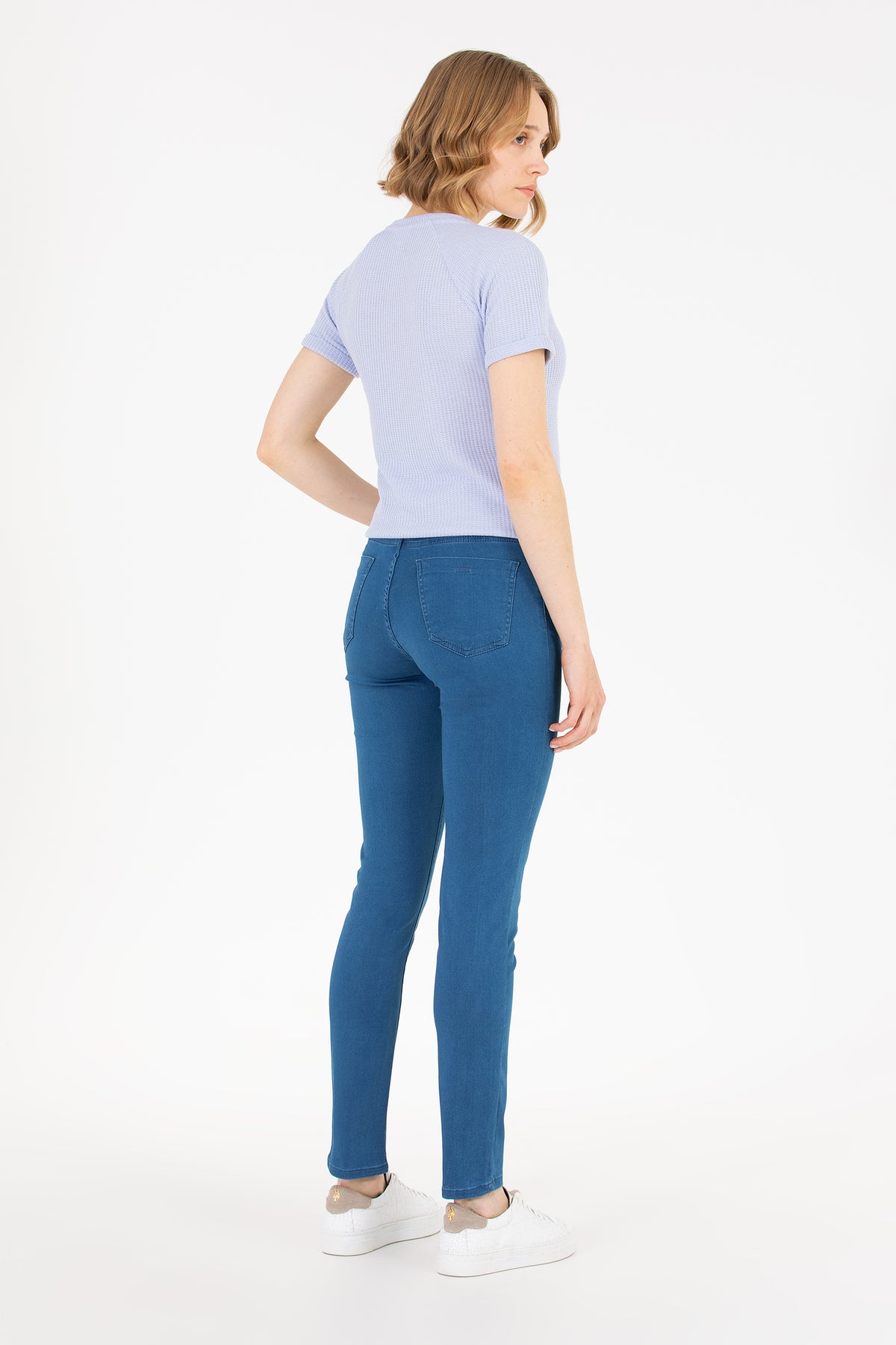 U.S. Polo Assn. tamnoplave ženske uske pantalone