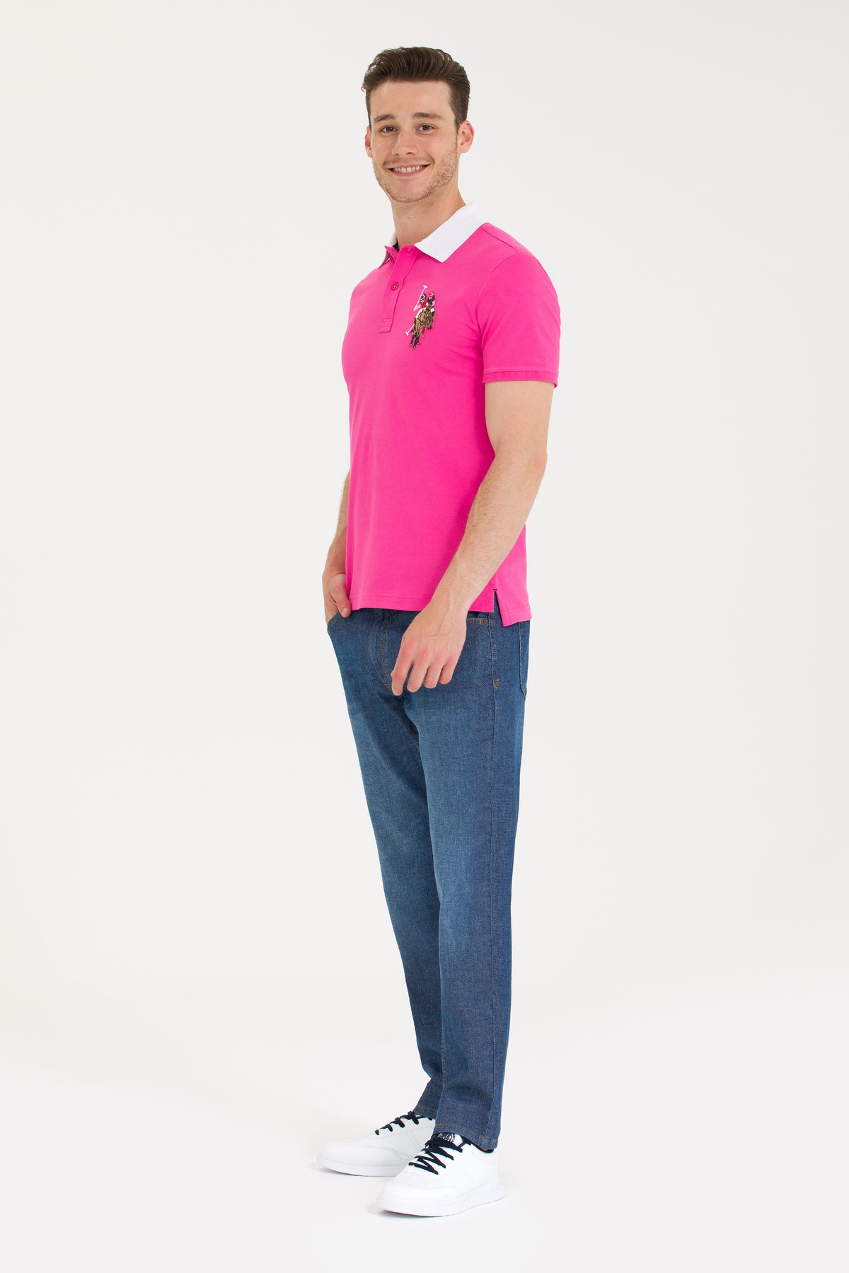 U.S. Polo Assn. plave muške pantalone ravnog kroja