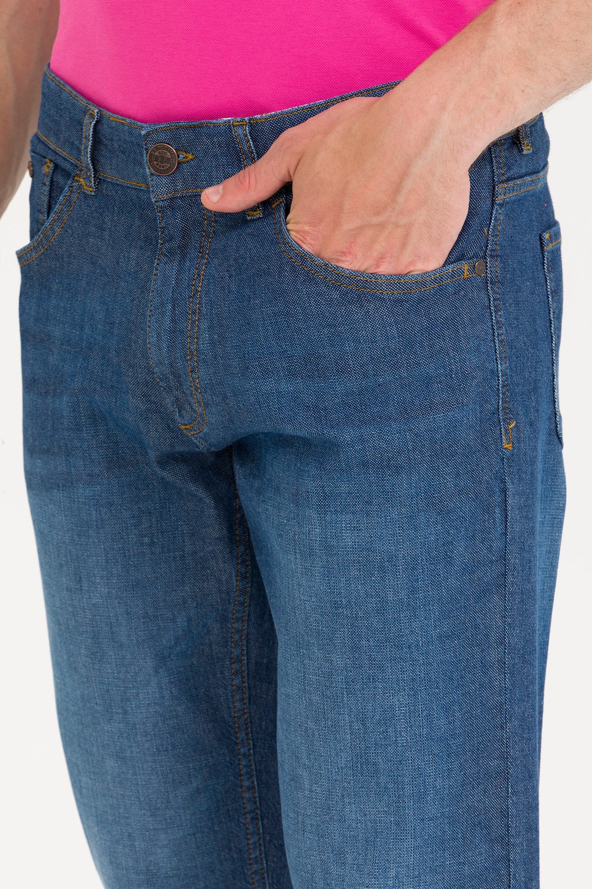 U.S. Polo Assn. plave muške pantalone ravnog kroja