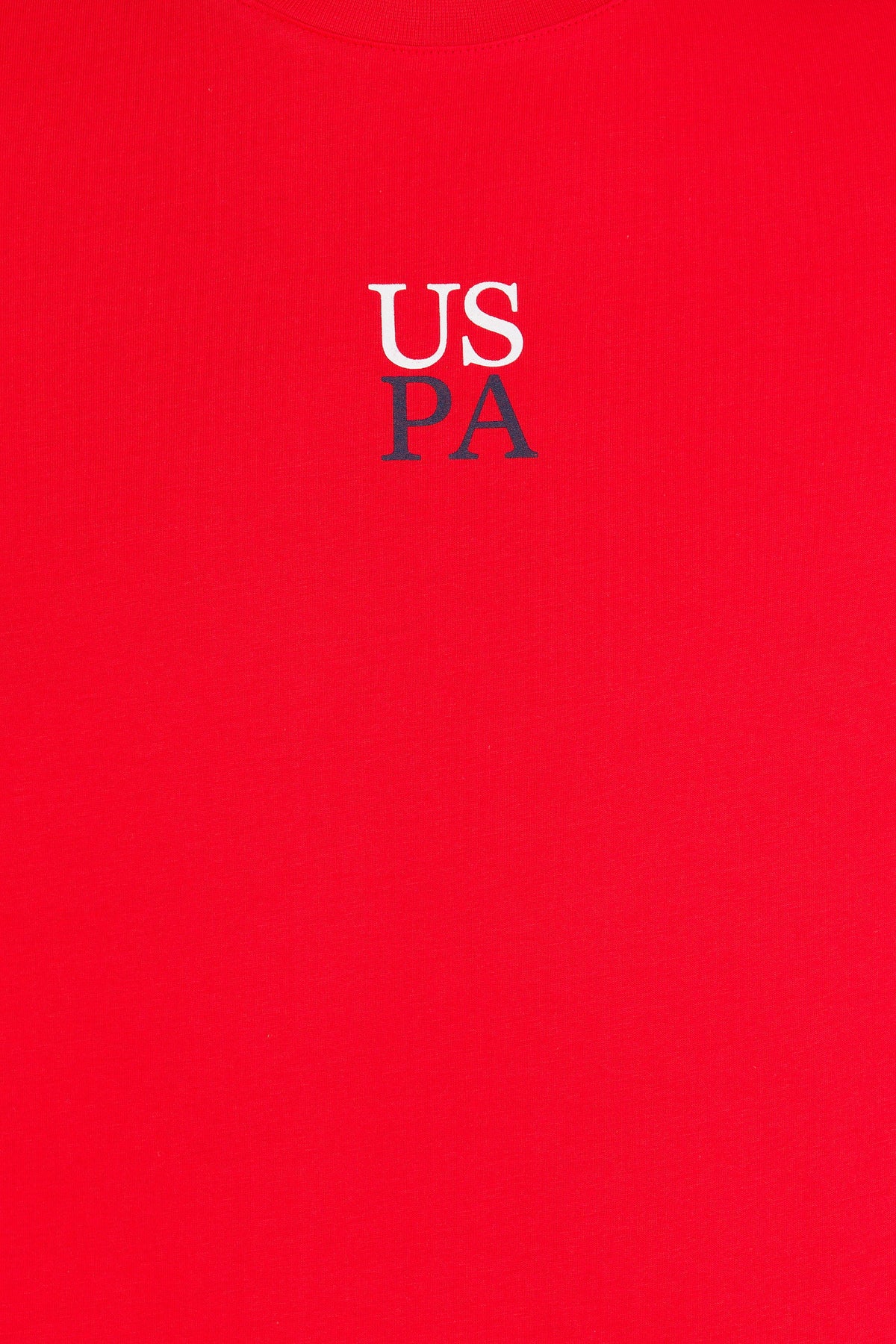 U.S. Polo Assn. crvena muška majica s okruglim izrezom i printom US