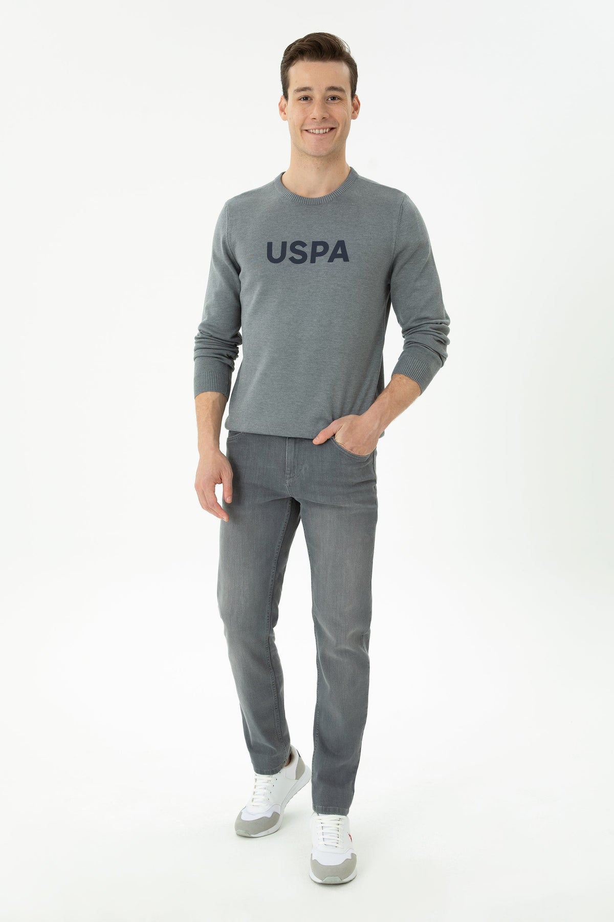 U.S. Polo Assn. sive muške farmerke slim kroja