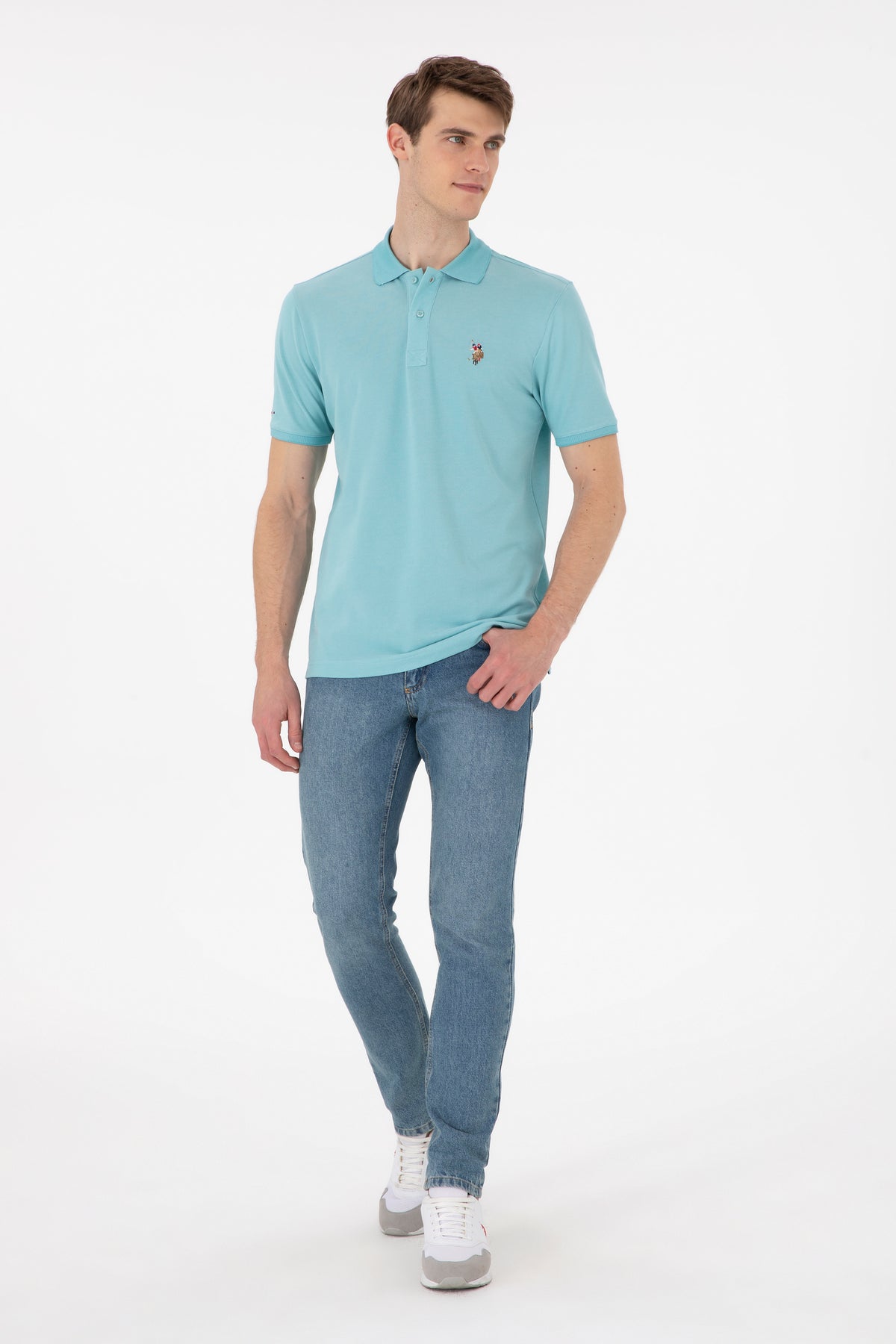 U.S. Polo Assn. mentol muška polo majica kratkih rukava
