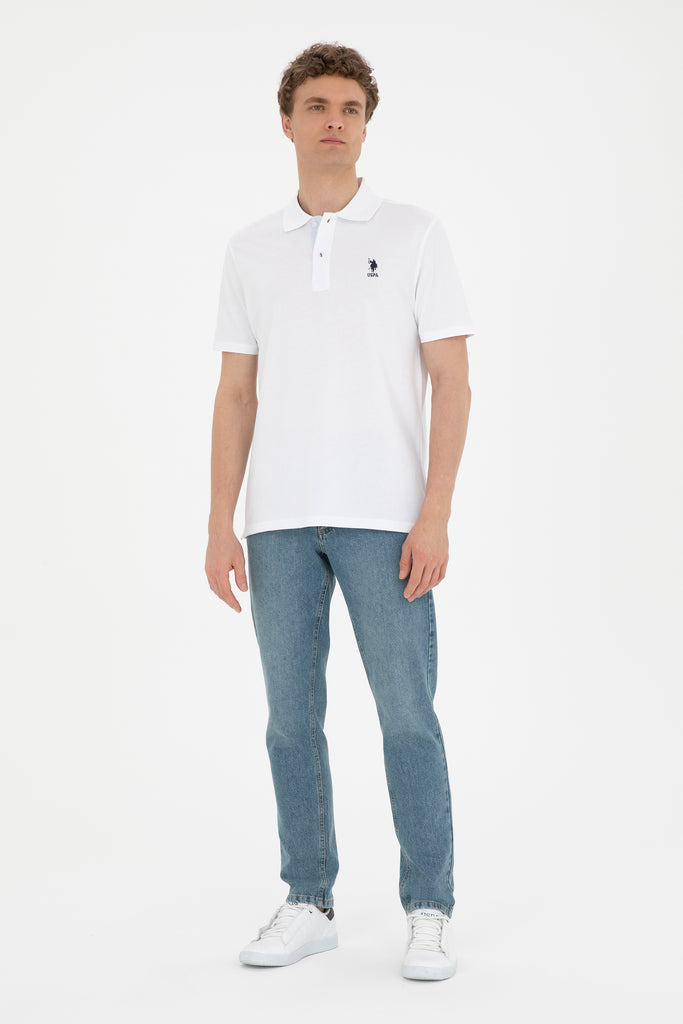U.S. Polo Assn. bijela polo majica kratkih rukava-[SKU]