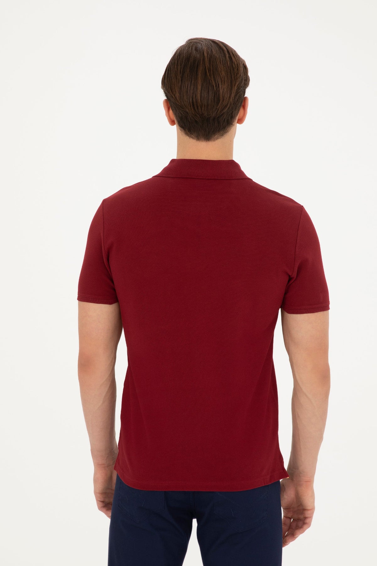 U.S. Polo Assn. bordo muška polo majica s vezenim logom