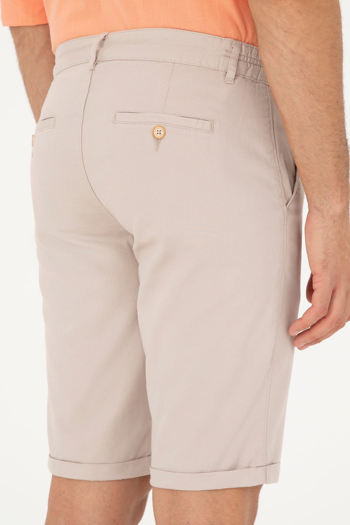 U.S. Polo Assn. bež muški šorc s podvrnutim nogavicama