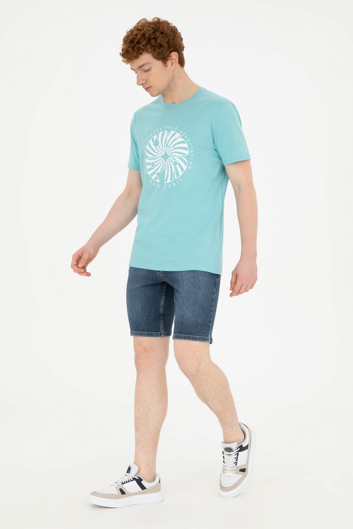 U.S. Polo Assn. tamno plave muške jeans bermude