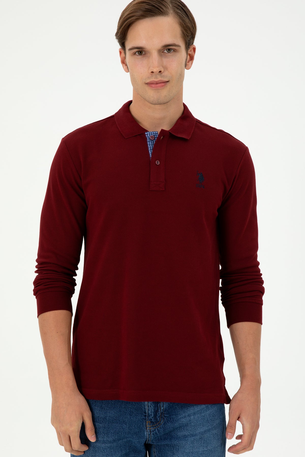 U.S. Polo Assn. bordo muška polo majica