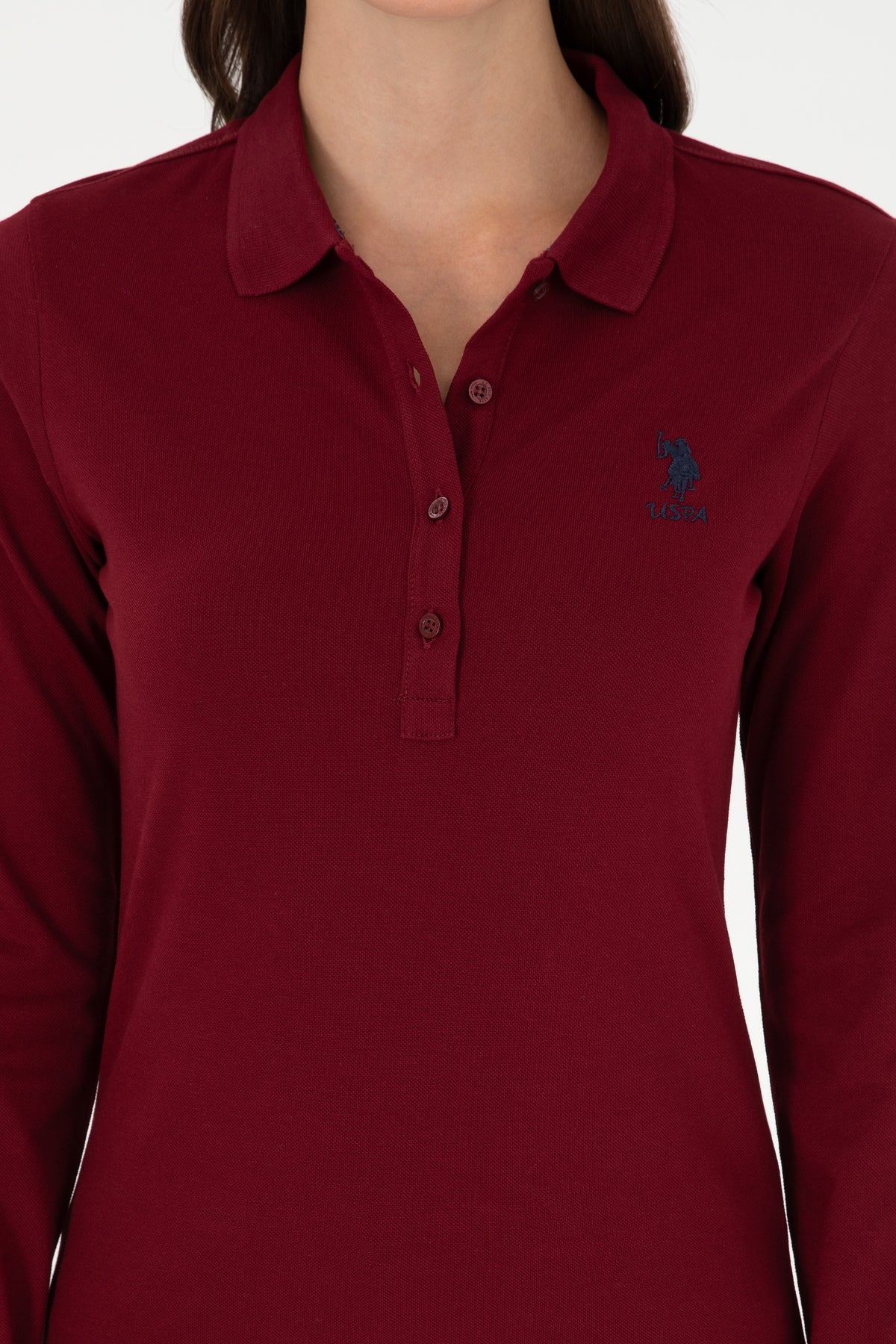 U.S. Polo Assn. bordo ženska majica dugih rukava