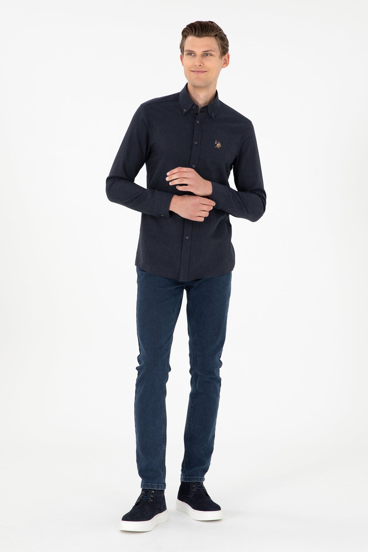 U.S. Polo Assn. tamnoplava muška button-down košulja