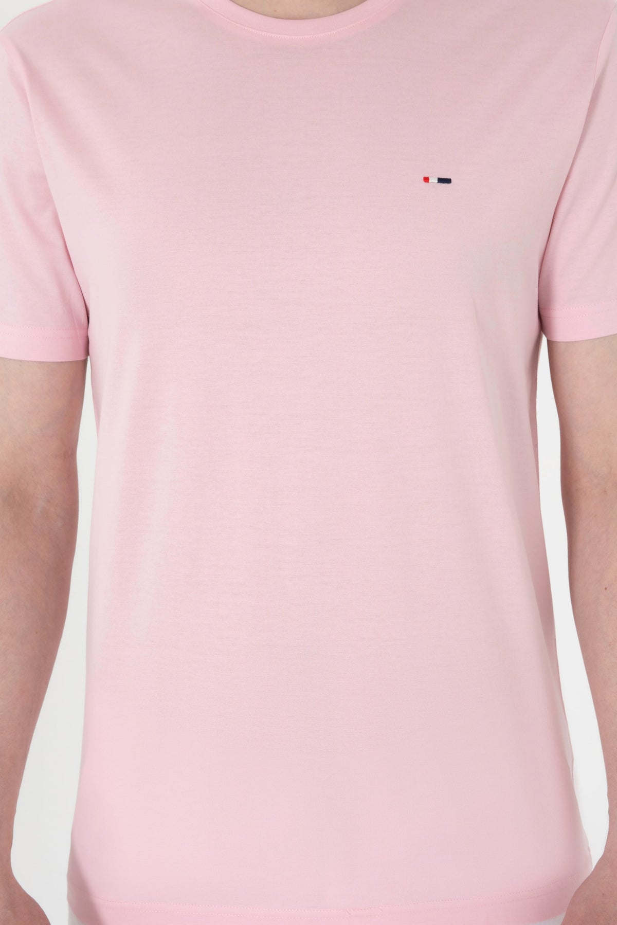 U.S. Polo Assn. roza muška majica s okruglim izrezom i malom oznakom