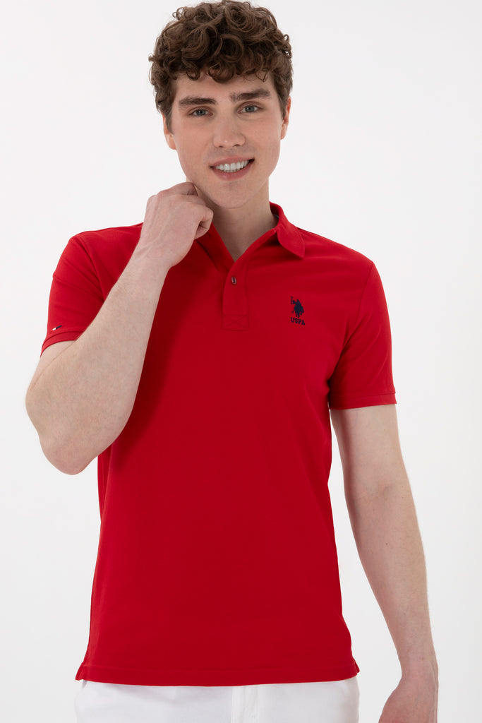 U.S. Polo Assn. crvena muška majica s kratkim rukavima-[SKU]