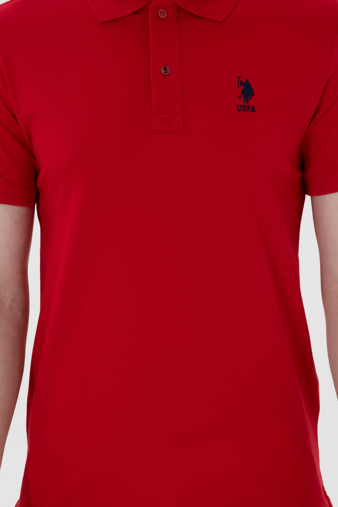 U.S. Polo Assn. crvena muška majica s kratkim rukavima-[SKU]