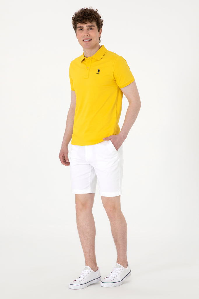 U.S. Polo Assn. žuta muška majica s kratkim rukavima-[SKU]