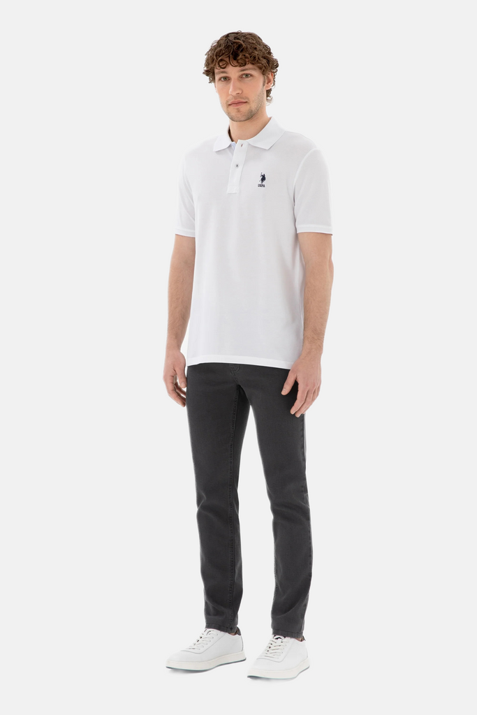 U.S. Polo Assn. bijela muška majica s kratkim rukavima-[SKU]